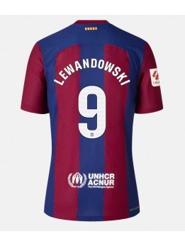 Barcelona Robert Lewandowski #9 Replika Hemmakläder 2023-24 Kortärmad